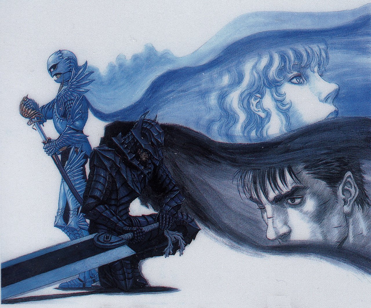 Guts and Griffith Side by side - Reflection on eachother - Friends - Enemies - Best Manga of all time Berserk