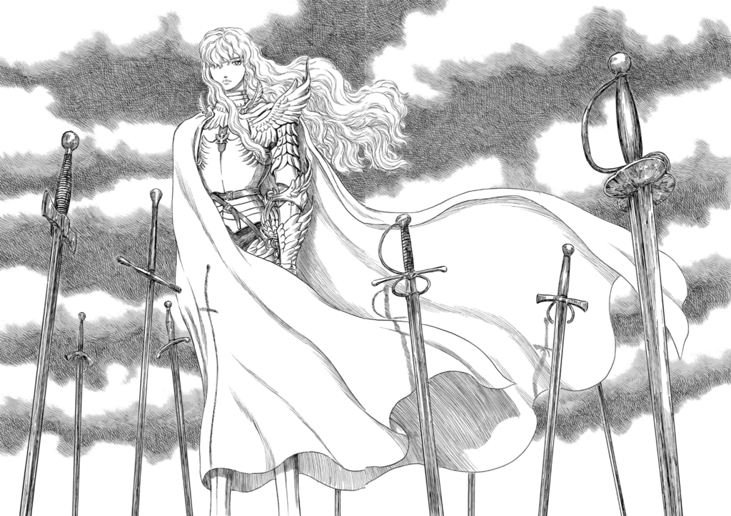 Berserk Manga Panel Griffith Swords Armor White Hawk Greatest Manga of All Time